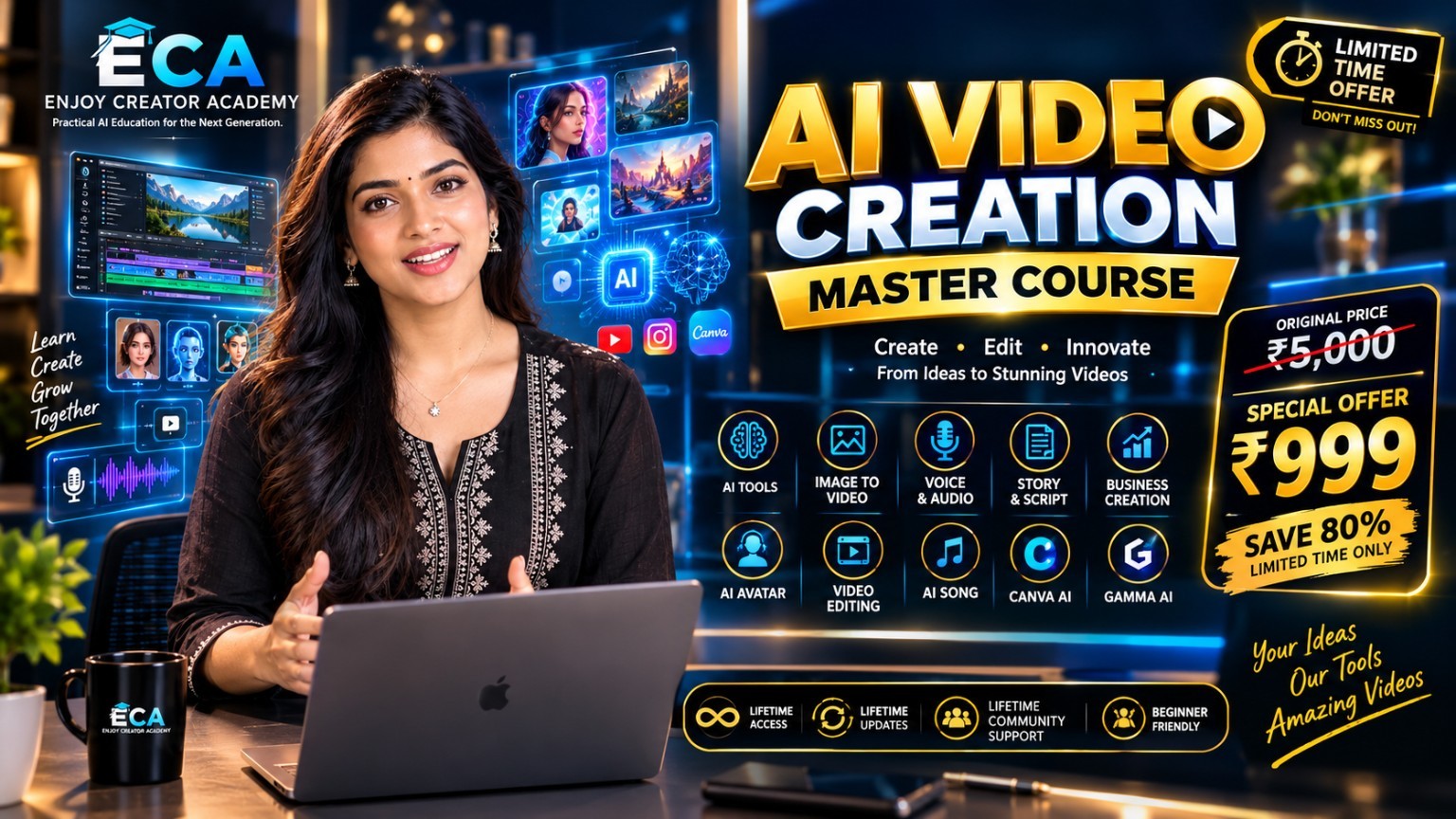 Enjoy Creator Academy AI Video Creation Master Course cover